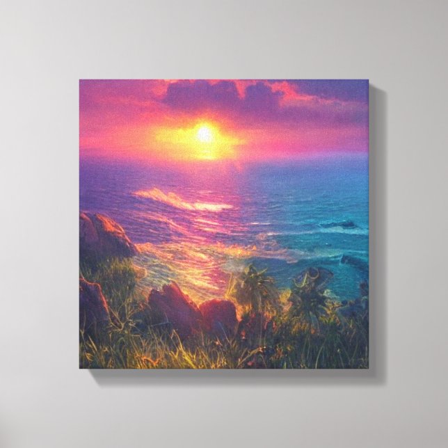 Impressão Em Tela Fantasy Sunset (Frente)