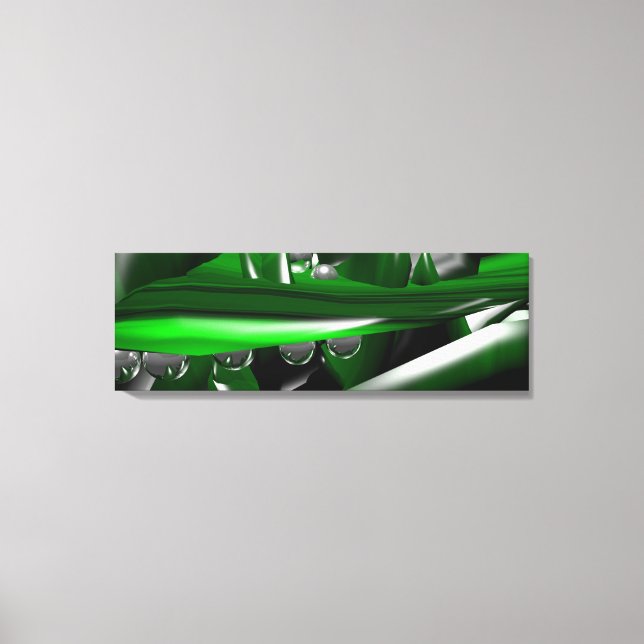 Impressão Em Tela Fantasy World Malachit E Arte Fractal Abstrato (Frente)