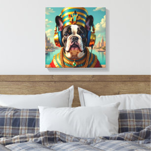 IMPRESSÃO EM TELA FARAÓ TUT-BULLDOG FRANCÊS