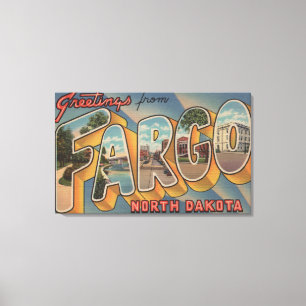 Impressão Em Tela Fargo, North Dakota - grandes cenas da letra