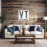 Impressão Em Tela Farmhouse Russe State Zip Code Vermont<br><div class="desc">Este sinal rústico é uma maneira simples de mostrar seu amor por casa. O CEP pode ser personalizado com qualquer CEP no estado. Faz um presente de excelente. Criado pela imprensa simplesmente de farmácia.</div>