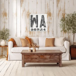 Impressão Em Tela Farmhouse Russe State Zip Code Washington<br><div class="desc">Este sinal rústico é uma maneira simples de mostrar seu amor por casa. O CEP pode ser personalizado com qualquer CEP no estado. Faz um presente de excelente. Criado pela imprensa simplesmente de farmácia.</div>