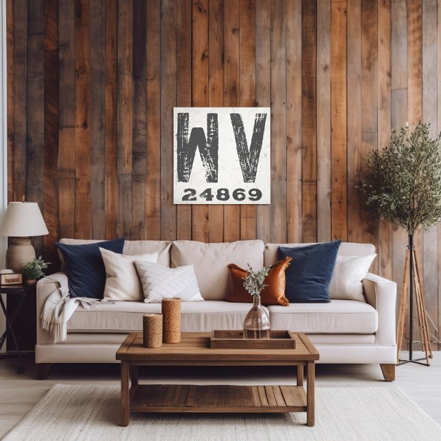 Impressão Em Tela Farmhouse Russe State Zip Code West Virginia (Criador carregado)