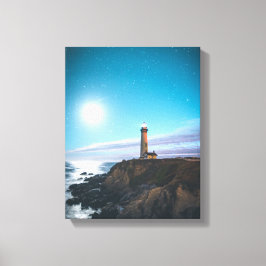 Impressão Em Tela Farol castanho