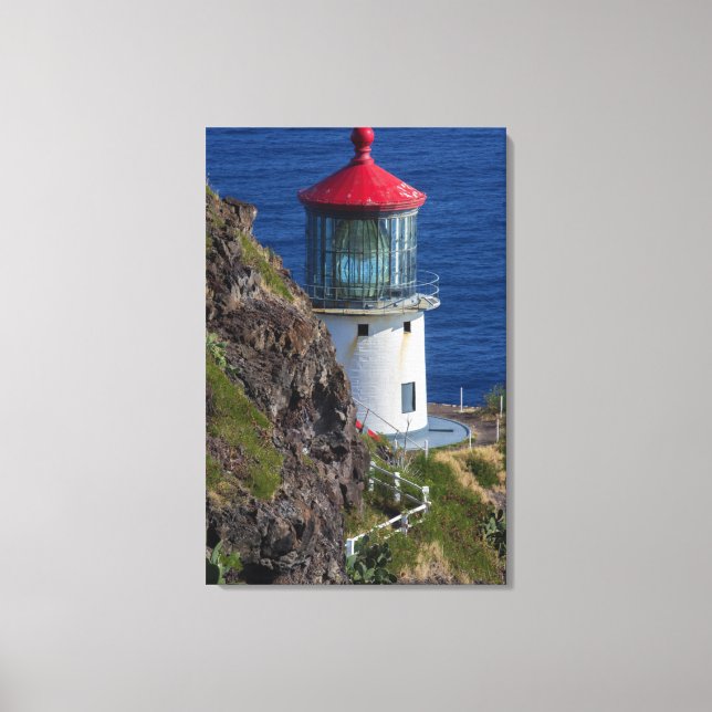 Impressão Em Tela Farol costeiro, Havaí (Frente)