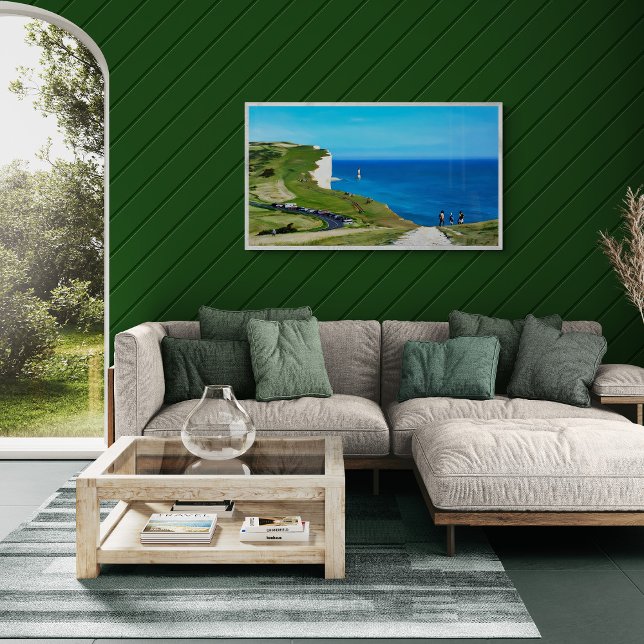 Impressão Em Tela Farol da Cabeça de Beachy, Sete Irmãs, Inglaterra (Criador carregado)