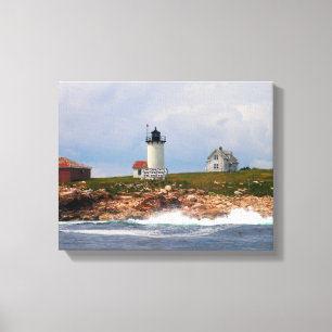 Impressão Em Tela Farol da Ilha do Pato excelente, Maine
