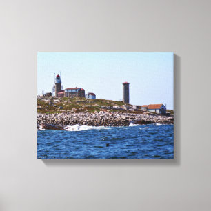 Impressão Em Tela Farol da rocha de Matinicus, Maine