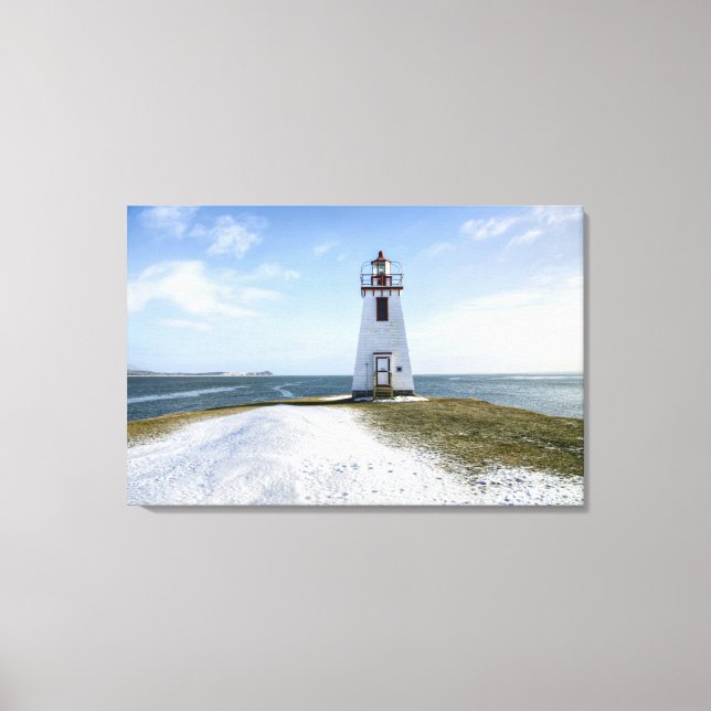 Impressão Em Tela Farol de Arran de Polegada | New Brunswick (Frente)