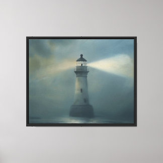Impressão Em Tela Farol de Crepúsculo