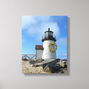 Impressão Em Tela Farol de Nantucket com Ferro