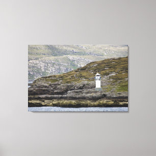 Impressão Em Tela Farol de Rhue ao longo da costa