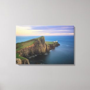 Impressão Em Tela Farol do ponto de Neist em Skye no por do sol