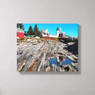 Impressão Em Tela Farol do ponto de Pemaquid, Maine
