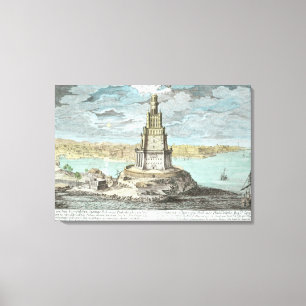 Impressão Em Tela Farol em Alexandria, construída por Ptolemy o Gre