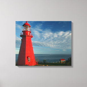 Impressão Em Tela Farol   Matane de Martre do La no Gaspe