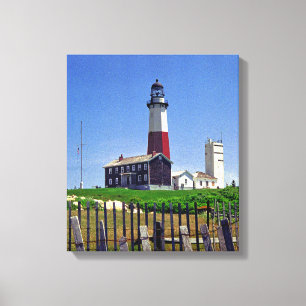 Impressão Em Tela Farol Montauk Point
