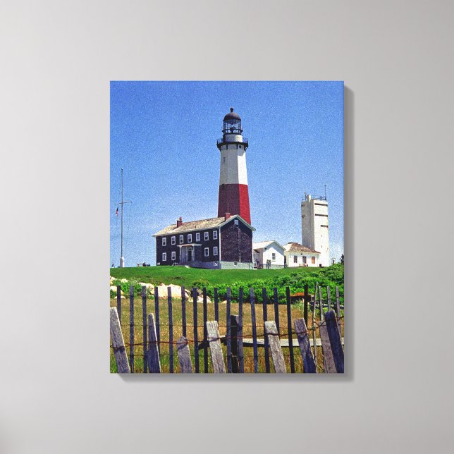Impressão Em Tela Farol Montauk Point (Frente)
