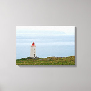 Impressão Em Tela Farol na Península de Vatnsnes - Islândia