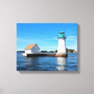 Impressão Em Tela Farol Sunken Rock, Nova Iorque