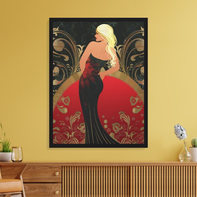 IMPRESSÃO EM TELA FASHION-ESQUE #4 (Insitu(Sala de estar))