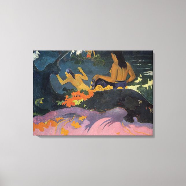 Impressão Em Tela Fatata Te Miti (Por Mar) - Paul Gauguin (Frente)