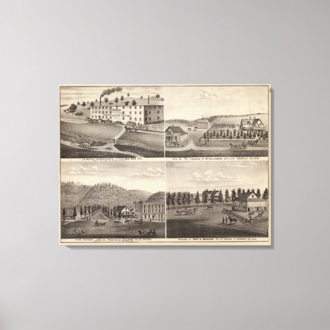 Impressão Em Tela Fatory, Stores and Residences, Minnesota (Frente)