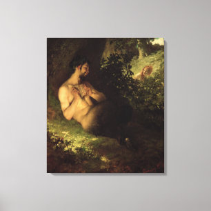 Impressão Em Tela Faun e ninfa, 1868