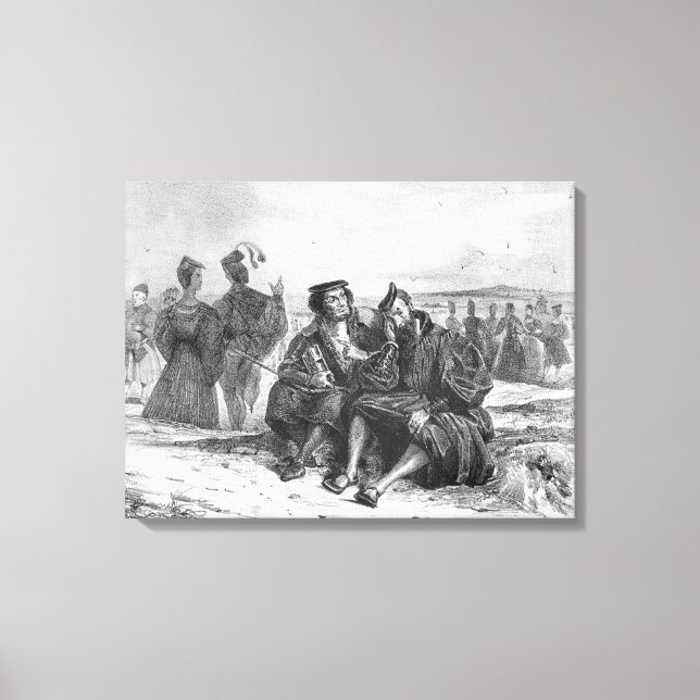 Impressão Em Tela Fausto e Wagner na conversa (Frente)