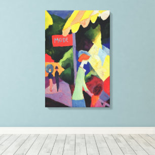 Impressão Em Tela Fauvism do vintage, janela daqui até agosto Macke