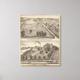 Impressão Em Tela Fazenda da pradaria de Simmon, cura de água de