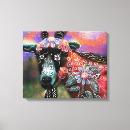 Impressão Em Tela Fazenda De Capim Floral Para Animais