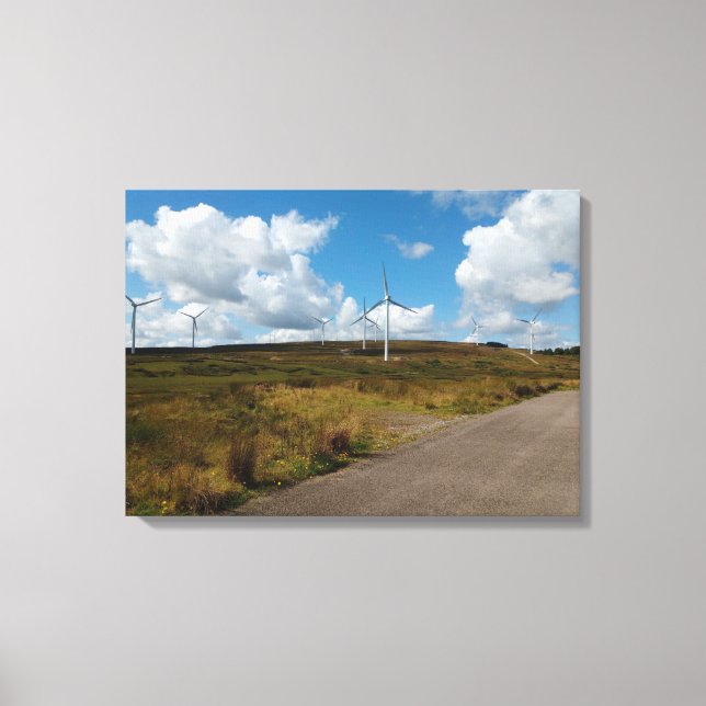 Impressão Em Tela Fazenda do Alto Vento do Hill (Frente)