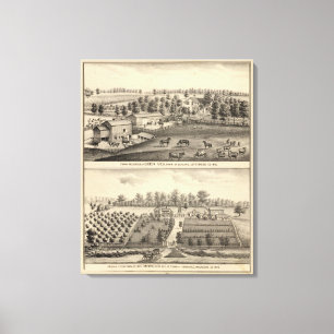 Impressão Em Tela Fazendas de G Ives, Oakland, e um veículo com