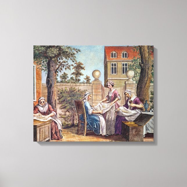 Impressão Em Tela Fazer da seda, gravado por J. Hinton (Frente)