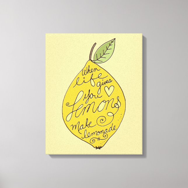 Impressão Em Tela Fazer Limão de Limonada (Frente)