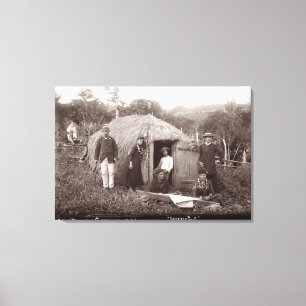 Impressão Em Tela Fazer Tappa, um pano nativo, c.1875 (foto do
