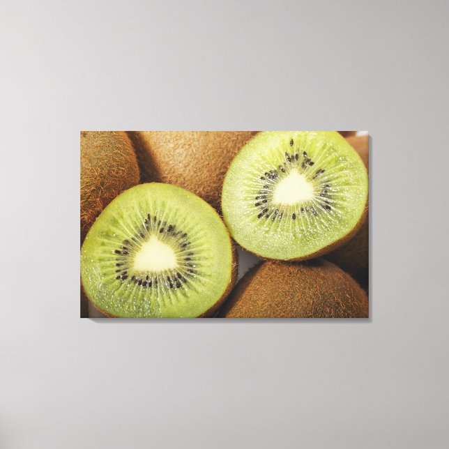 Impressão Em Tela Fechamento das frutas kiwi (Frente)