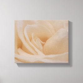 Impressão Em Tela Fechamento de Rosa de Creme Colorido