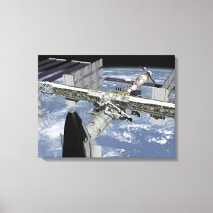 Impressão Em Tela Fechar a vista do Shuttle ancorado