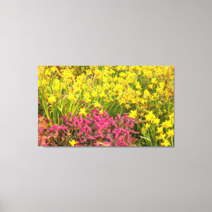 Impressão Em Tela fecho da floração colorida na impressão da tela