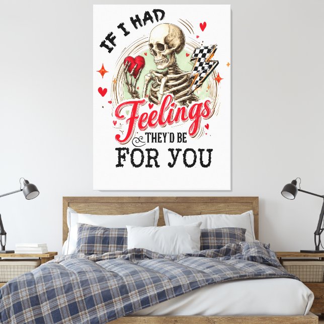Impressão Em Tela Feelings (Insitu(Quarto))
