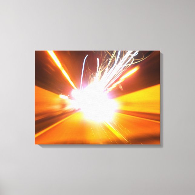 Impressão Em Tela feixes e efeitos de abstrato (Frente)