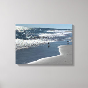 Impressão Em Tela Felicidade do Dia da Praia