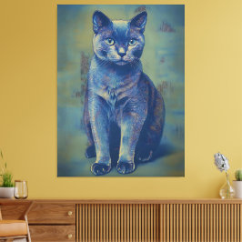 Impressão Em Tela Feline Místico