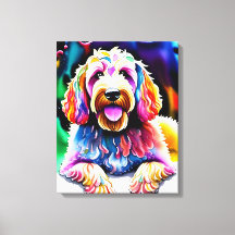 Feliz Cachorro Goldendoodle Sketch