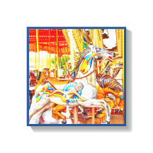 Feliz carrossel de penas