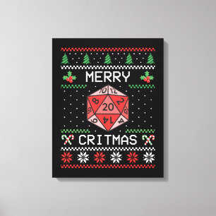 Impressão Em Tela Feliz Critmas II - Natal Feio
