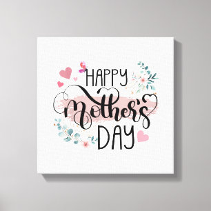 Impressão Em Tela Feliz Dia de as mães 2025 - Floral cômoda para as