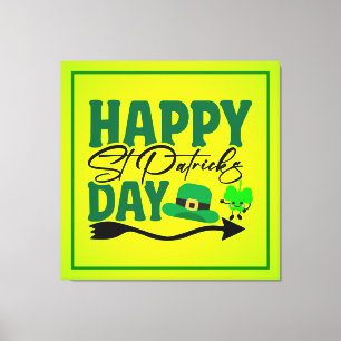 Impressão Em Tela Feliz Dia de São Patrício